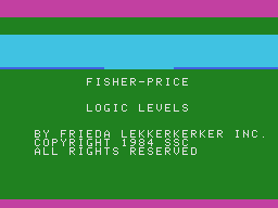 Logic Levels title screen for Colecovision